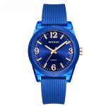 Montre enfant à aiguilles boîtier transparent