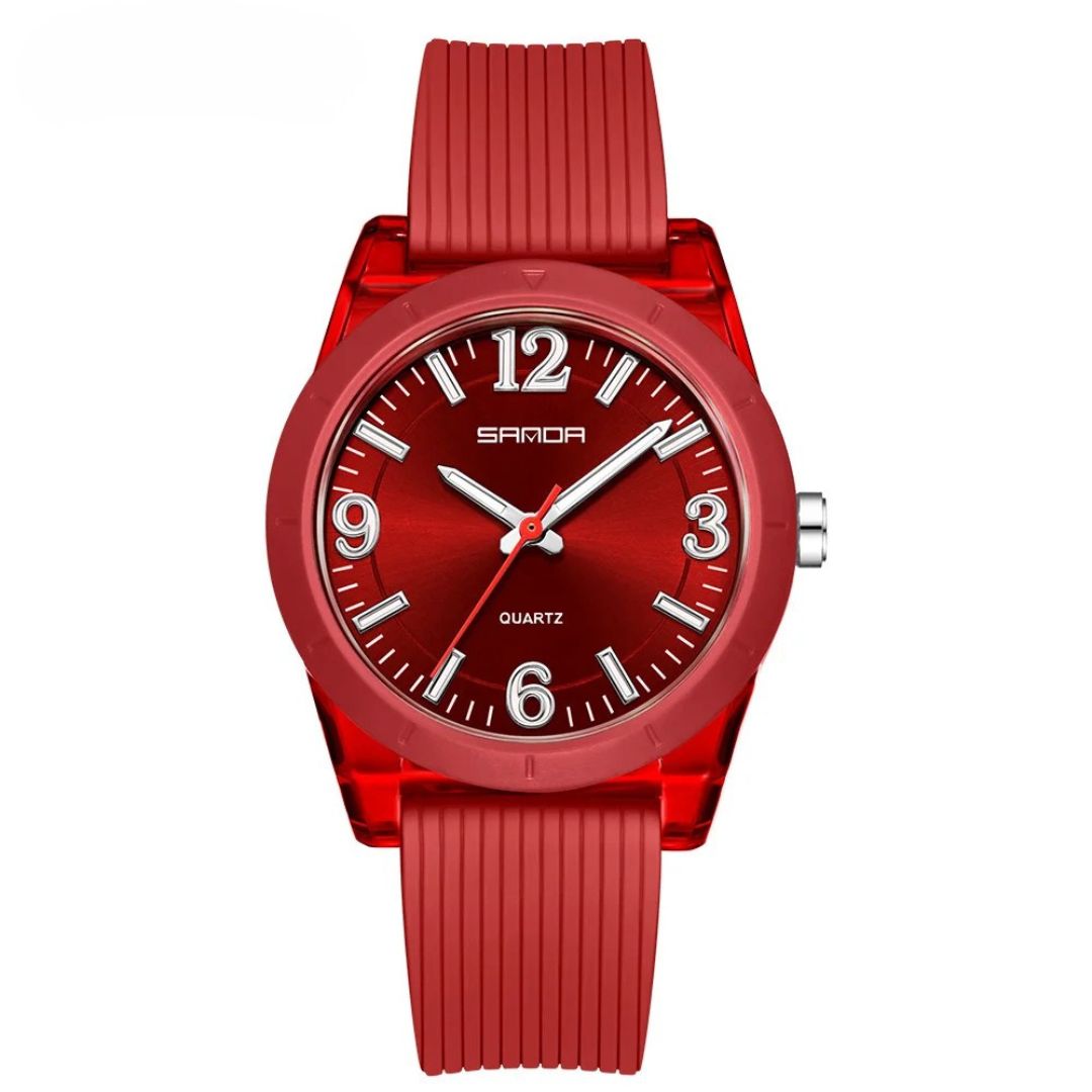 Montre enfant à aiguilles boîtier transparent – Image 4