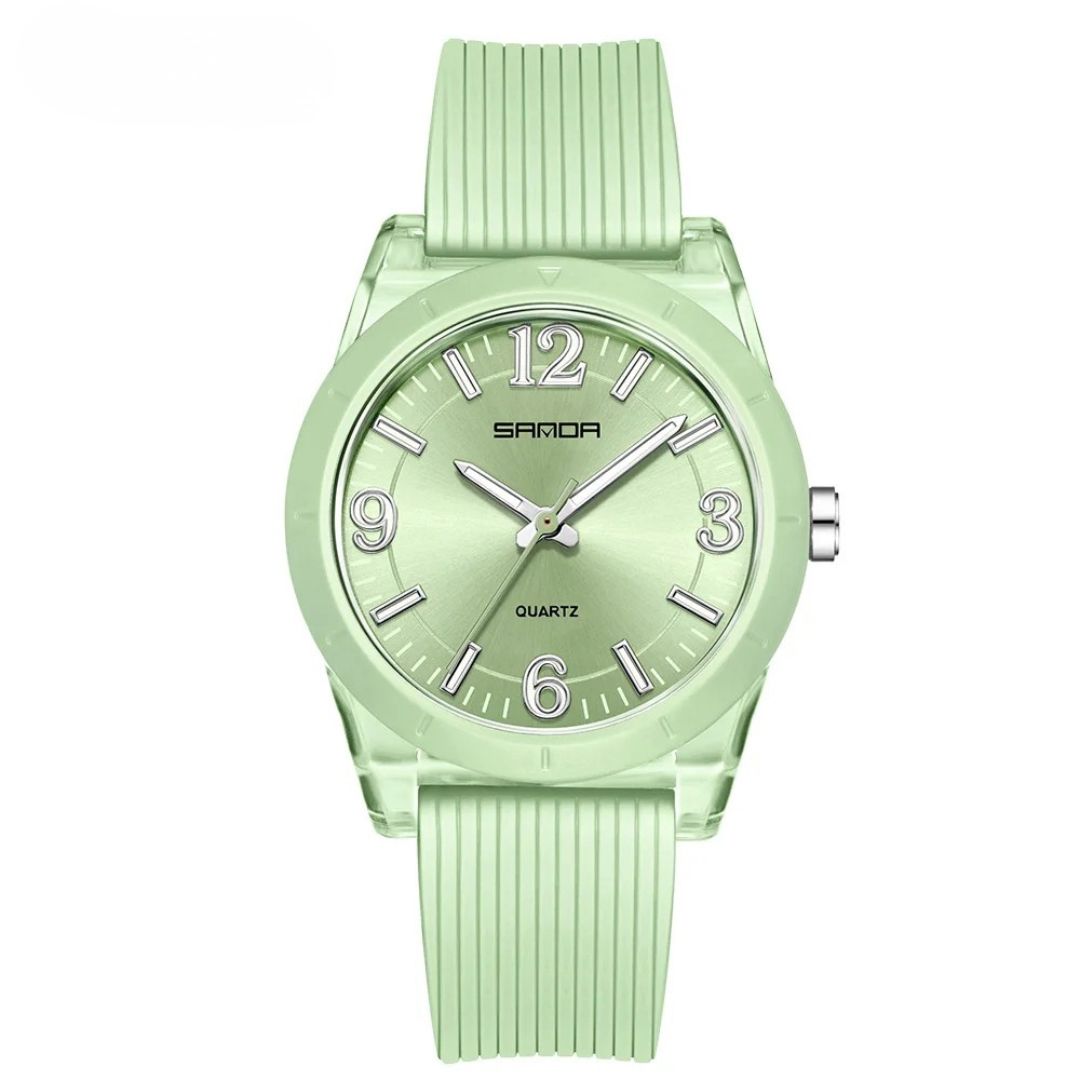 Montre enfant à aiguilles boîtier transparent – Image 5