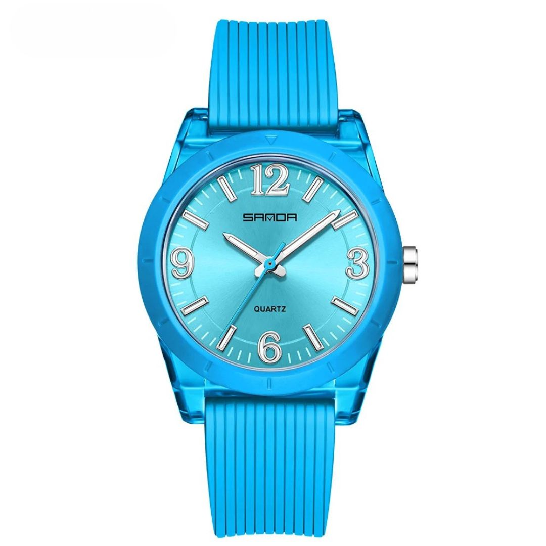 Montre enfant à aiguilles boîtier transparent – Image 6
