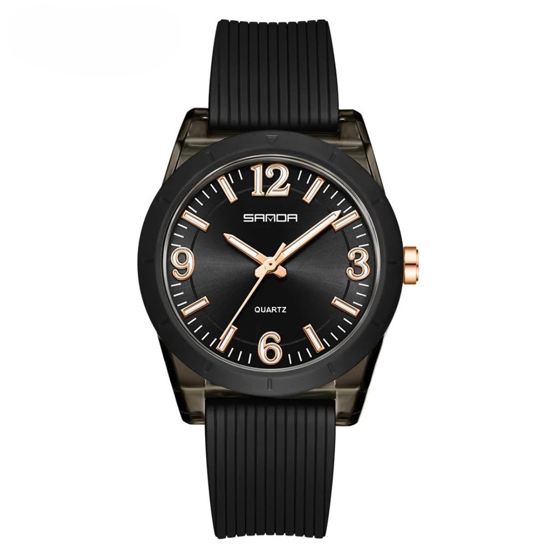 Montre enfant à aiguilles boîtier transparent – Image 2