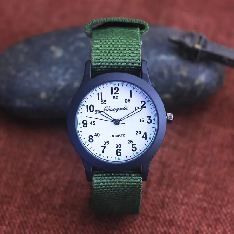 Montre enfant à aiguilles pour garçon toile respirante – Image 7