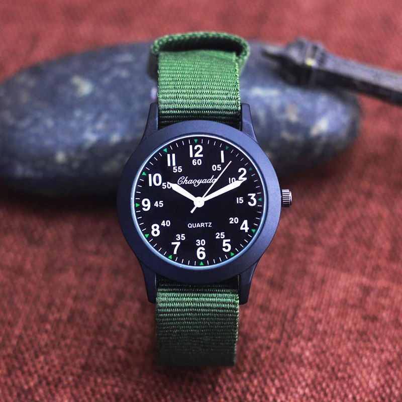 Montre enfant à aiguilles pour garçon toile respirante – Image 4