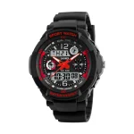 Montre enfant digitale double fuseau horaire mixte