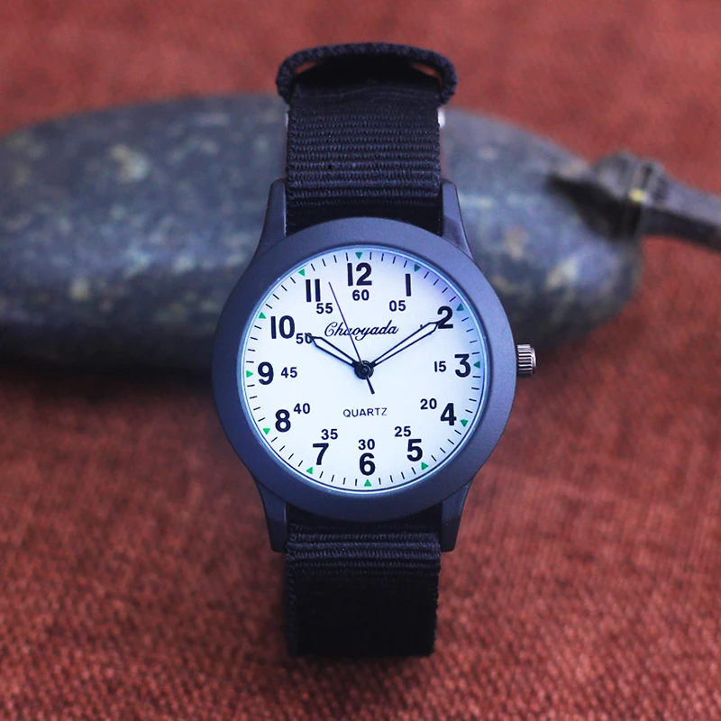 Montre enfant à aiguilles pour garçon toile respirante – Image 6