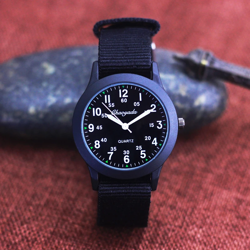 Montre enfant à aiguilles pour garçon toile respirante – Image 2