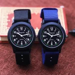 Montre enfant à quartz bracelet toile unisexe