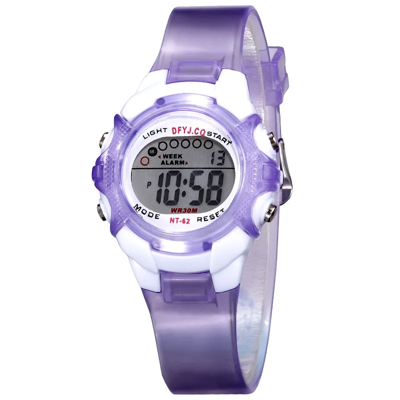 Montre enfant digitale 9 couleurs – Image 3