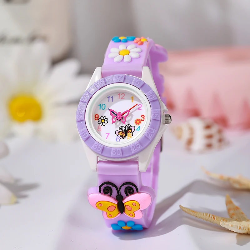 Montre enfant 6-8 ans à papillons – Image 2