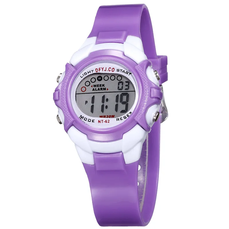 Montre enfant digitale 9 couleurs – Image 5