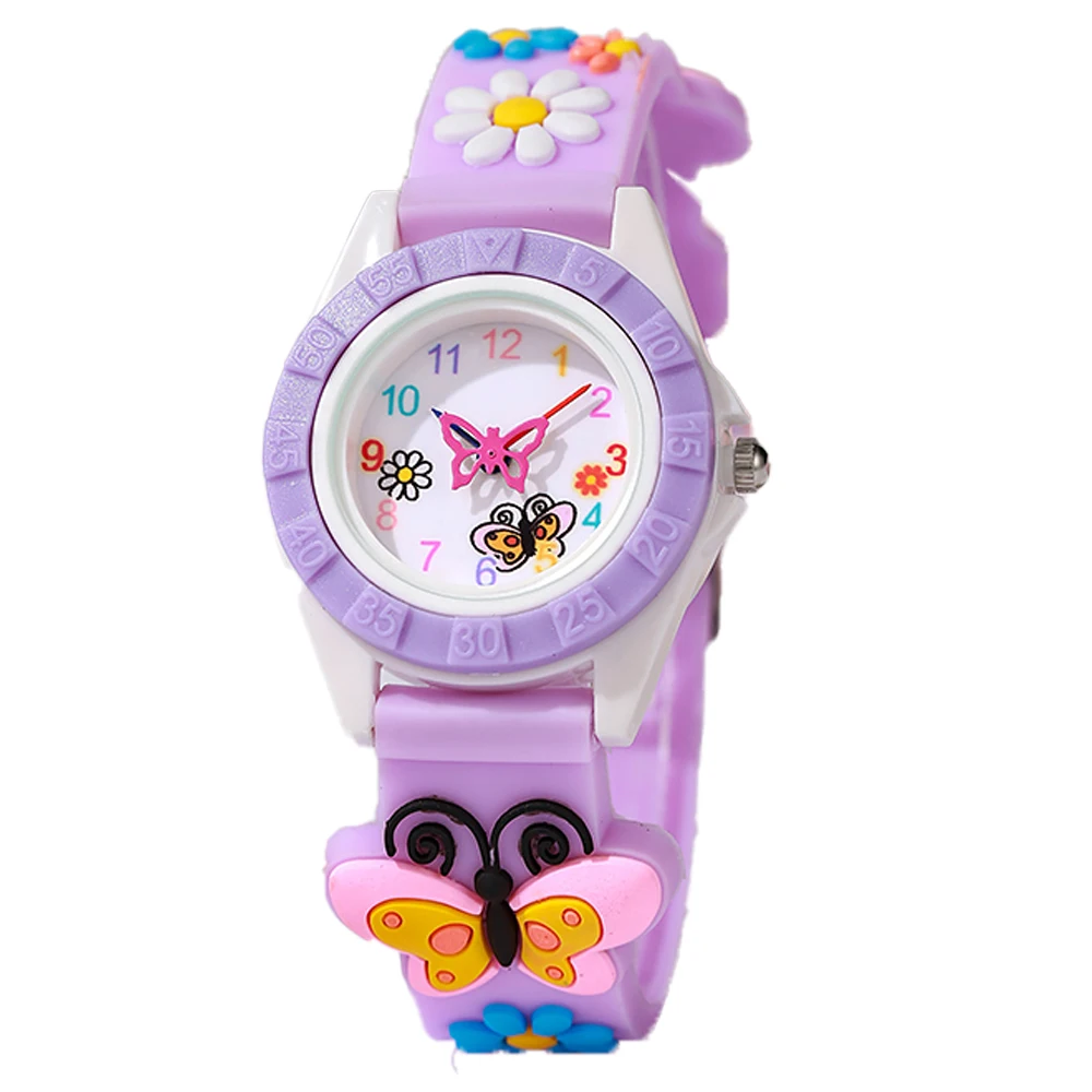 Montre enfant 6-8 ans à papillons