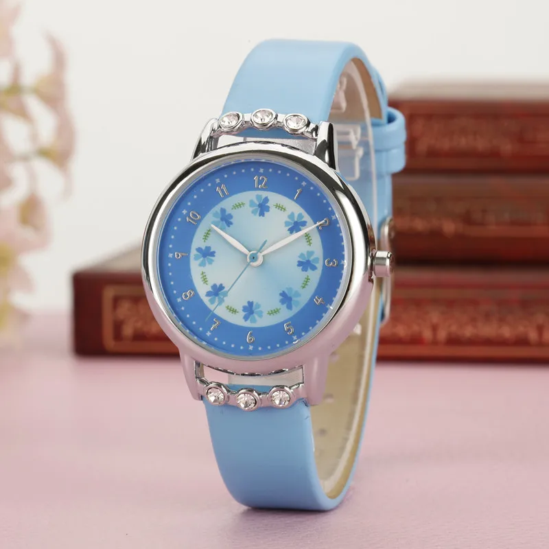 Montre enfant fille motif fleurs – Image 9