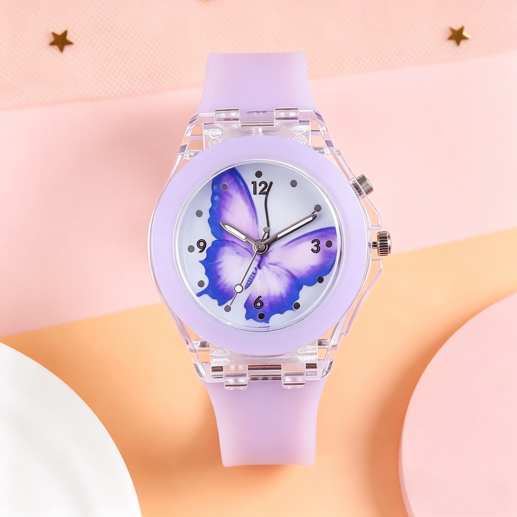 Montre enfant fille boîtier transparent – Image 5