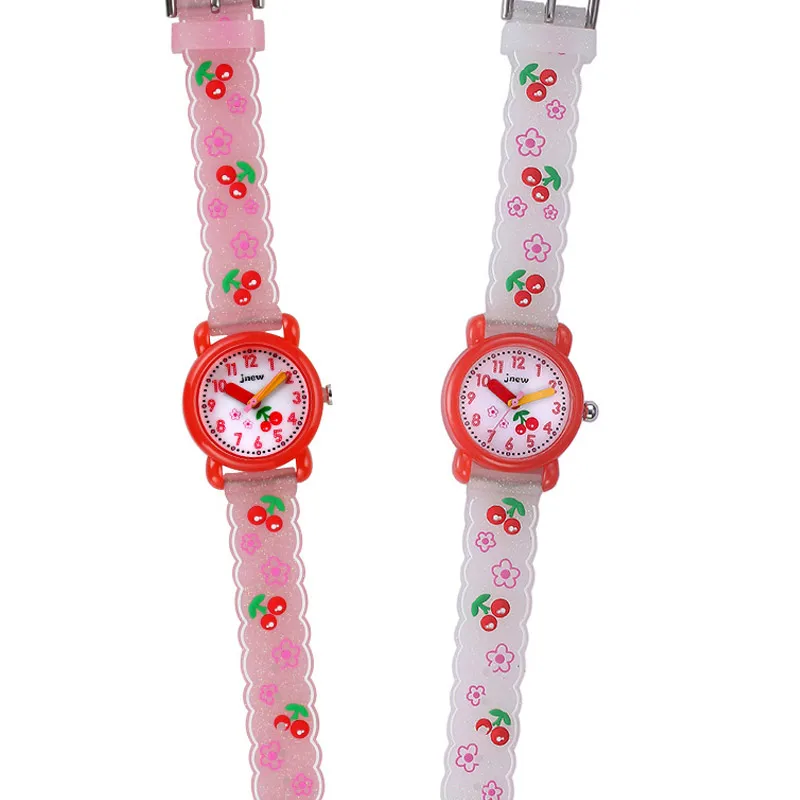 Montre enfant pour fille rose et scintillante – Image 4