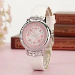 Montre enfant fille motif fleurs