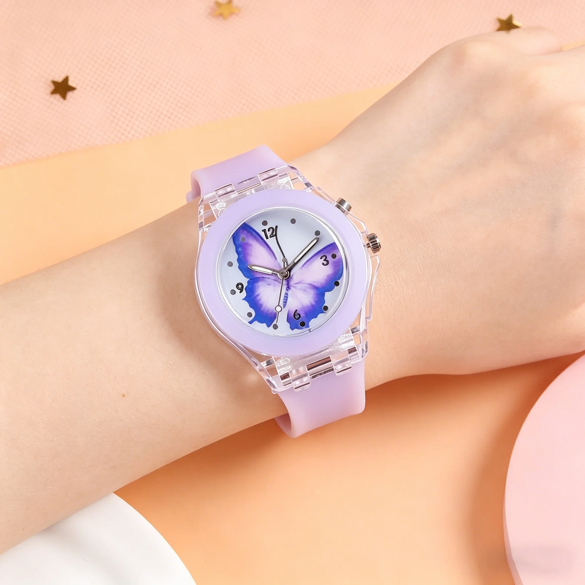 Montre enfant fille boîtier transparent – Image 6
