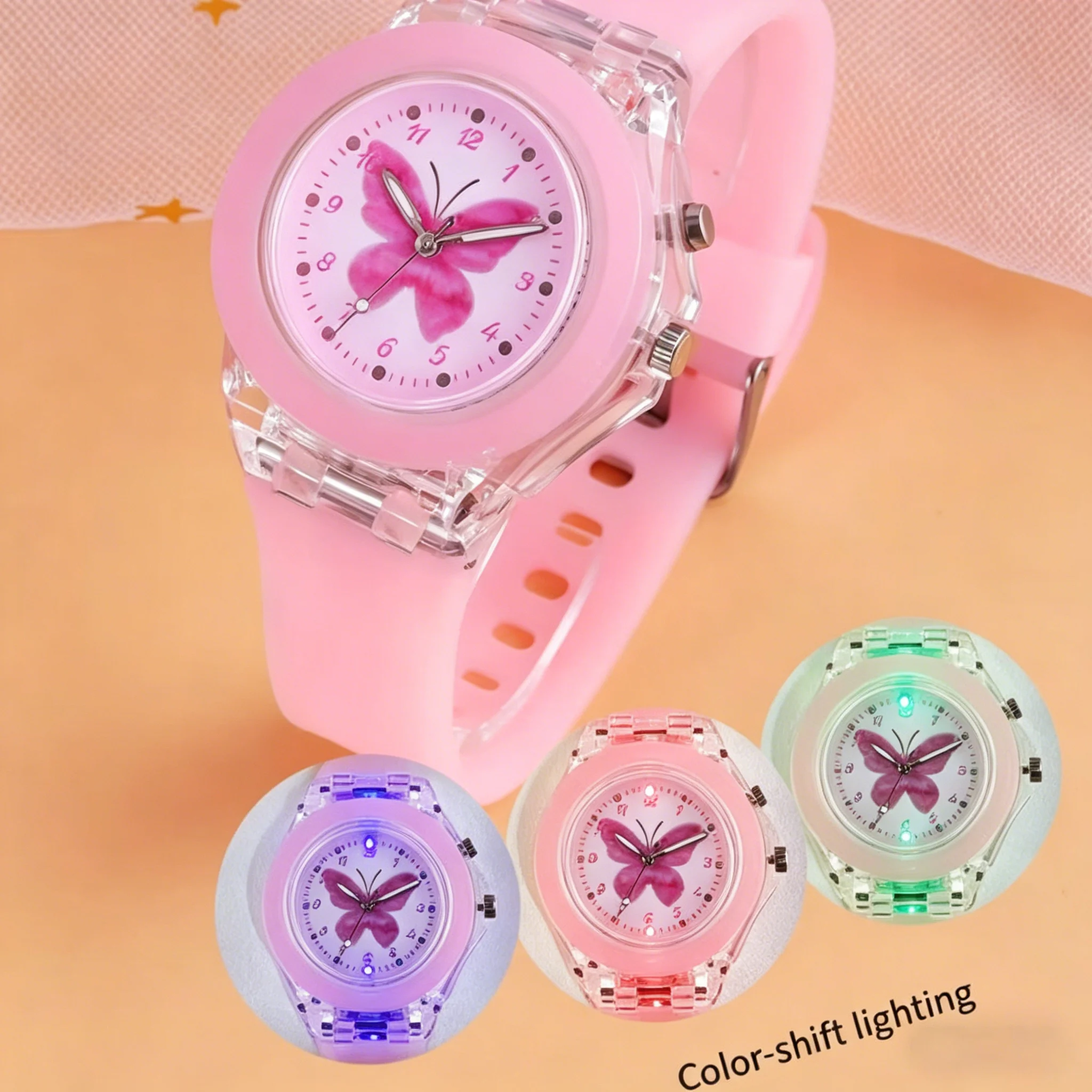 Montre enfant fille boîtier transparent – Image 3