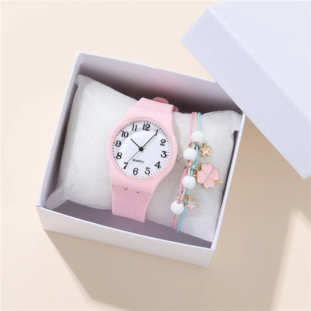 Montre enfant fille 2 pièces