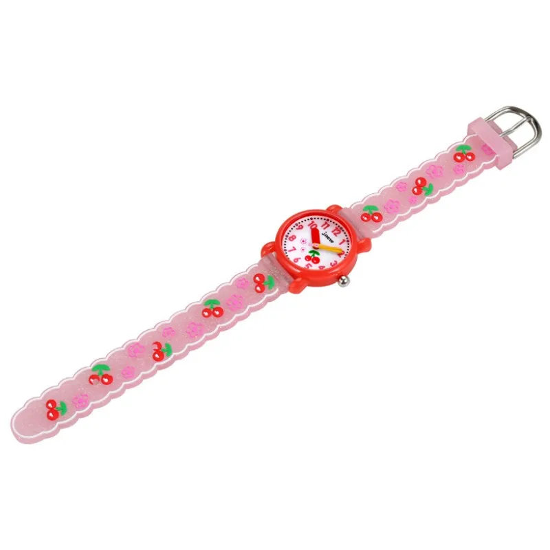 Montre enfant pour fille rose et scintillante – Image 2