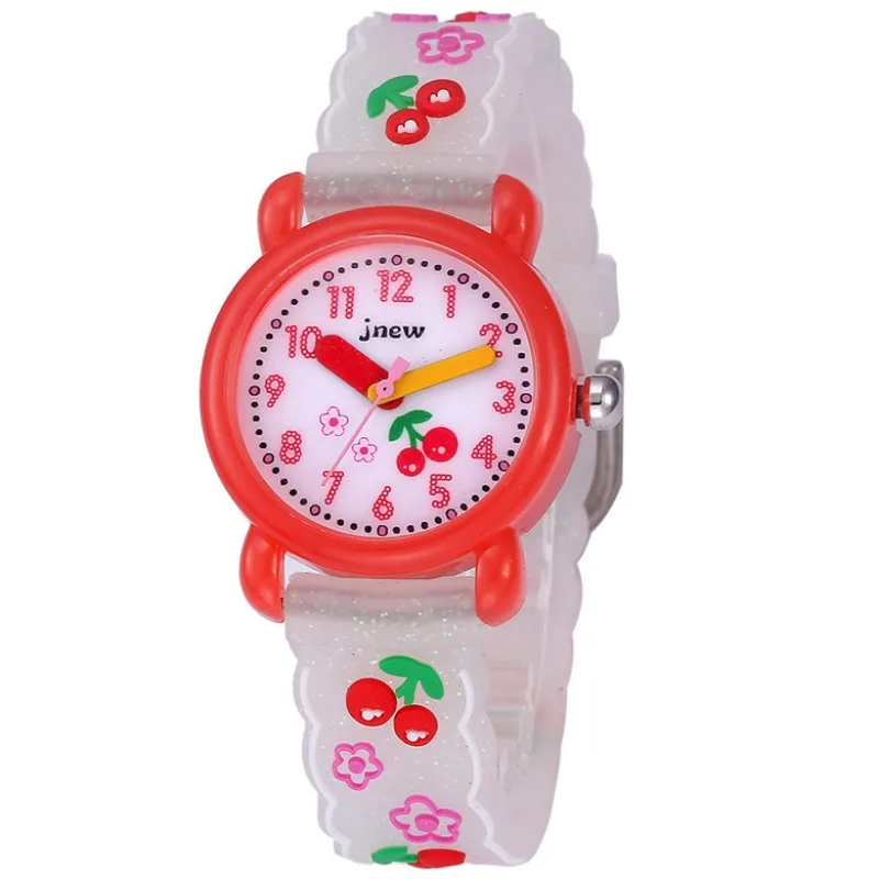 Montre enfant pour fille rose et scintillante – Image 3